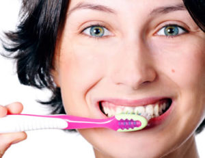 Oral health teeth brushing